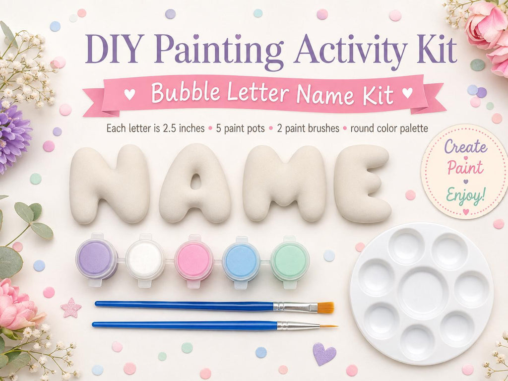 Bubble Letter Name Craft Kit